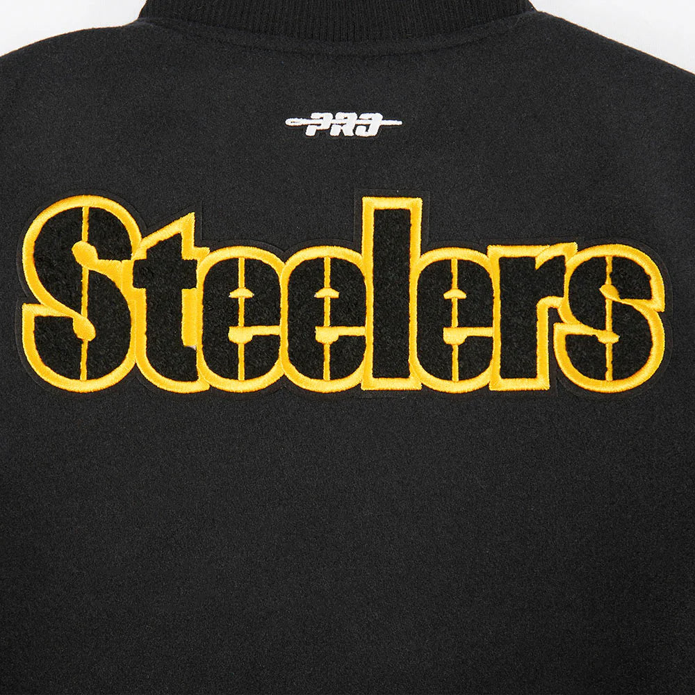 NFL PITTSBURGH STEELERS CLASSIC BIG BOYS WOOL VARSITY JACKET