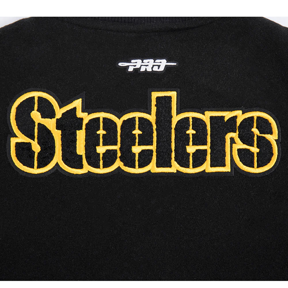 NFL PITTSBURGH STEELERS CLASSIC LITTLE BOYS WOOL VARSITY JACKET