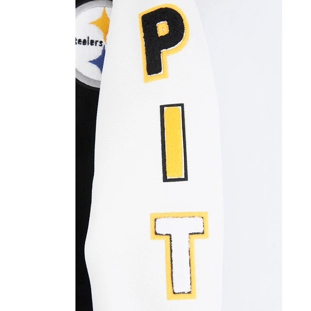 NFL PITTSBURGH STEELERS CLASSIC LITTLE BOYS WOOL VARSITY JACKET