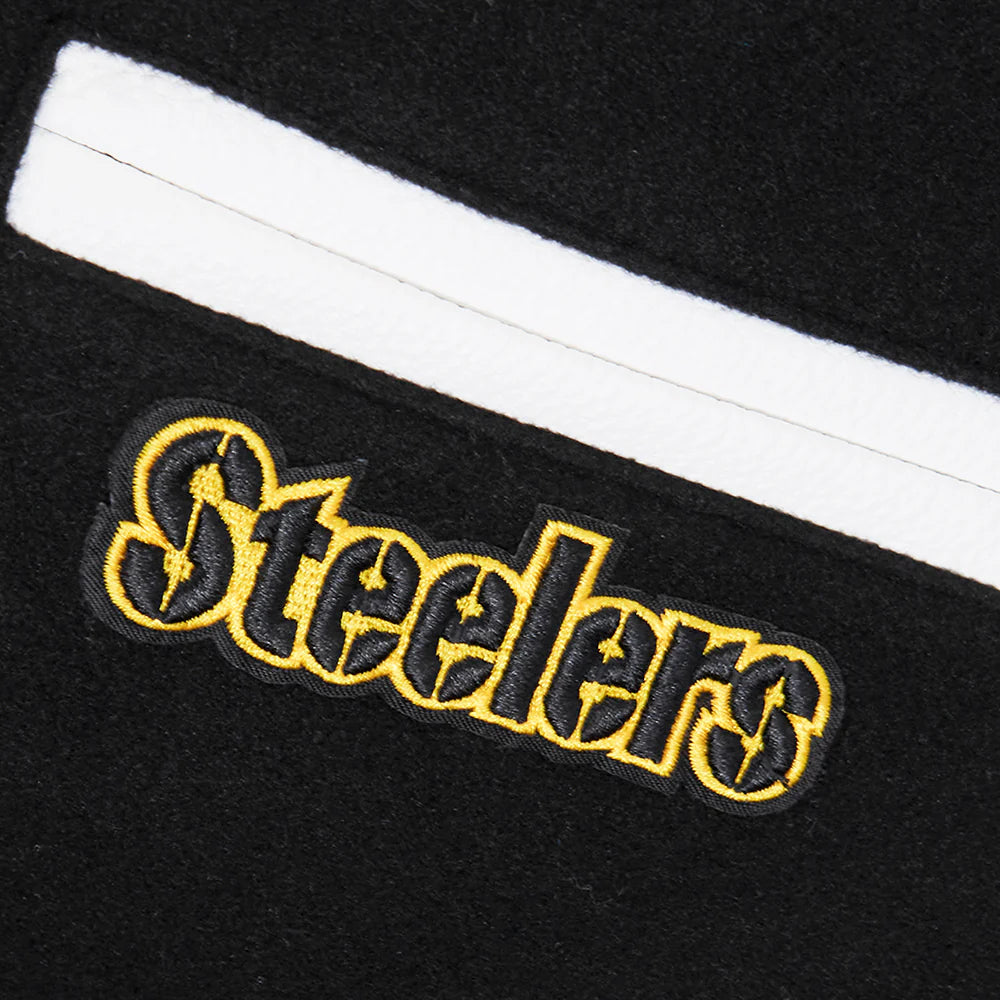 NFL PITTSBURGH STEELERS CLASSIC LITTLE BOYS WOOL VARSITY JACKET
