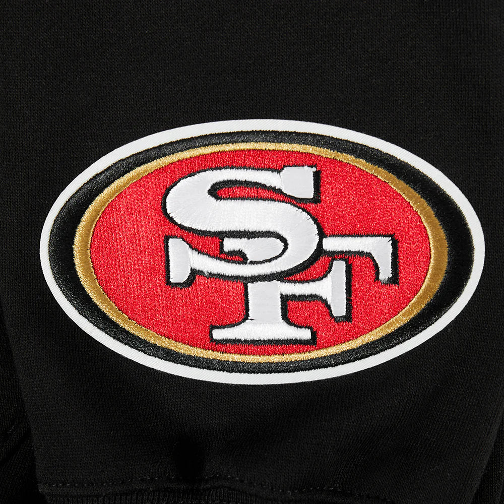 NFL SAN FRANCISCO 49ERS WINGSPAN MEN'S DROP SHOULDER FLEECE PULLOVER HOODIE