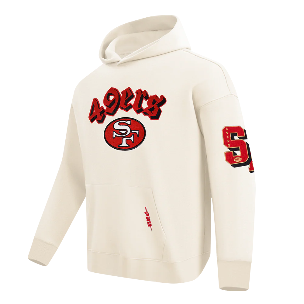NFL SAN FRANCISCO 49ERS BEST OF MEN'S DROP SHOULDER FLC PO HOODIE