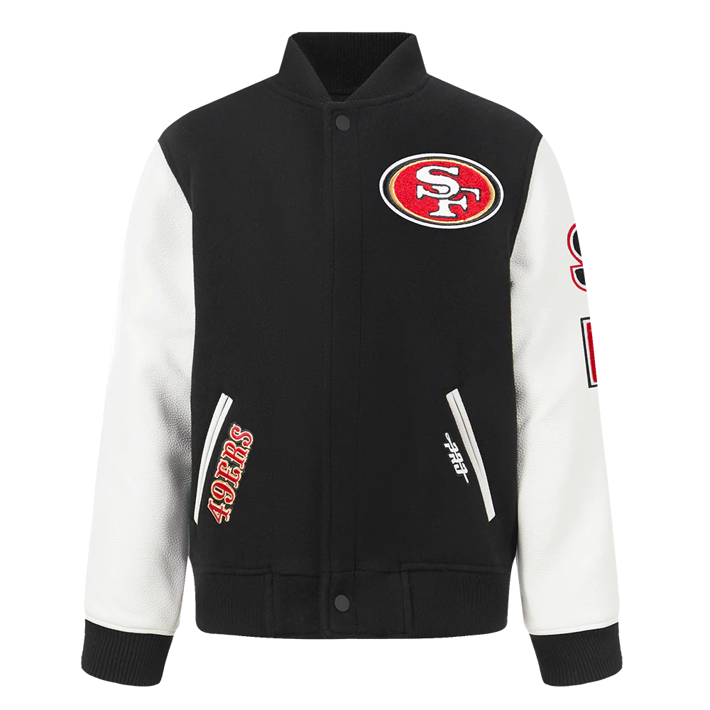 NFL SAN FRANCISCO 49ERS CLASSIC BIG BOYS WOOL VARSITY JACKET