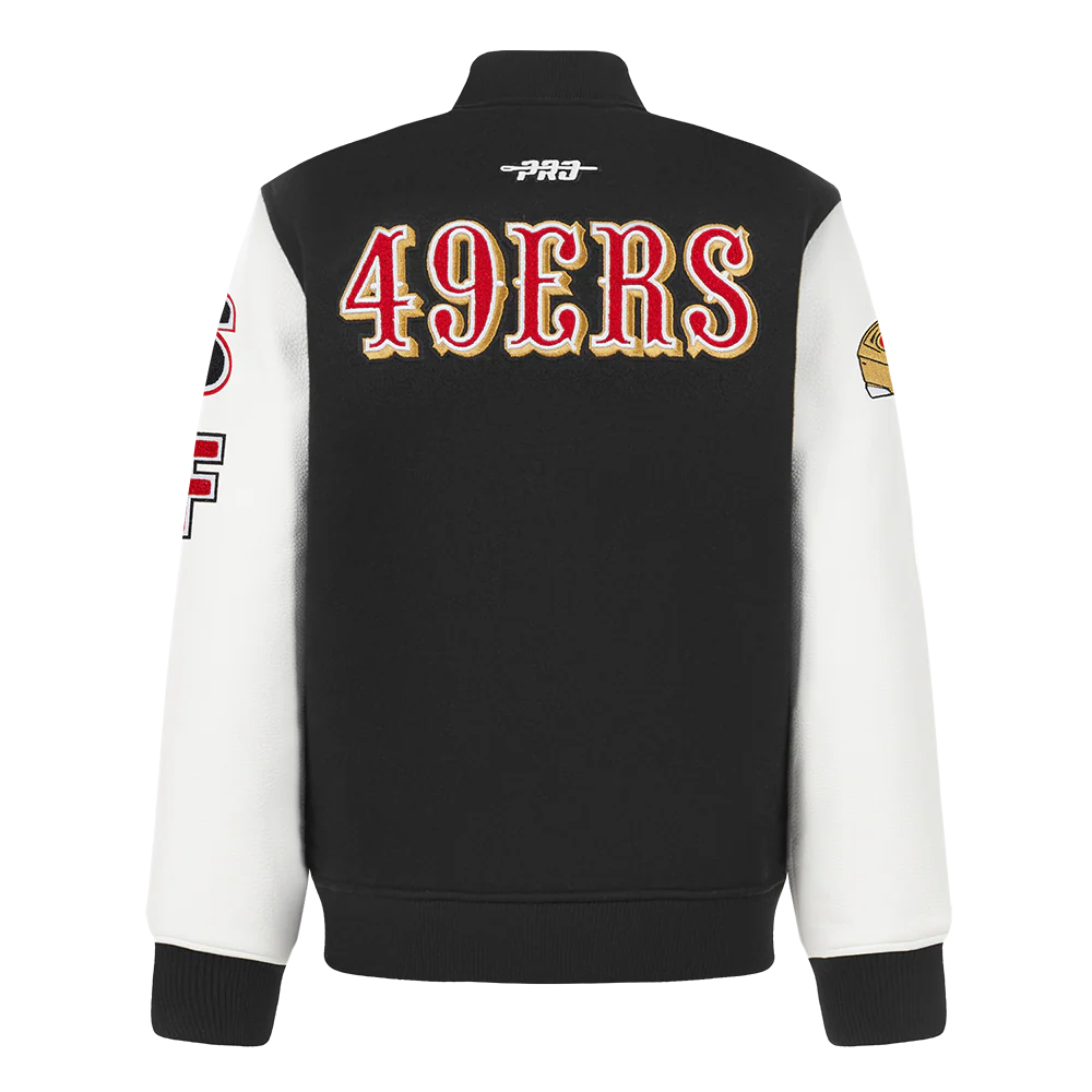 NFL SAN FRANCISCO 49ERS CLASSIC BIG BOYS WOOL VARSITY JACKET