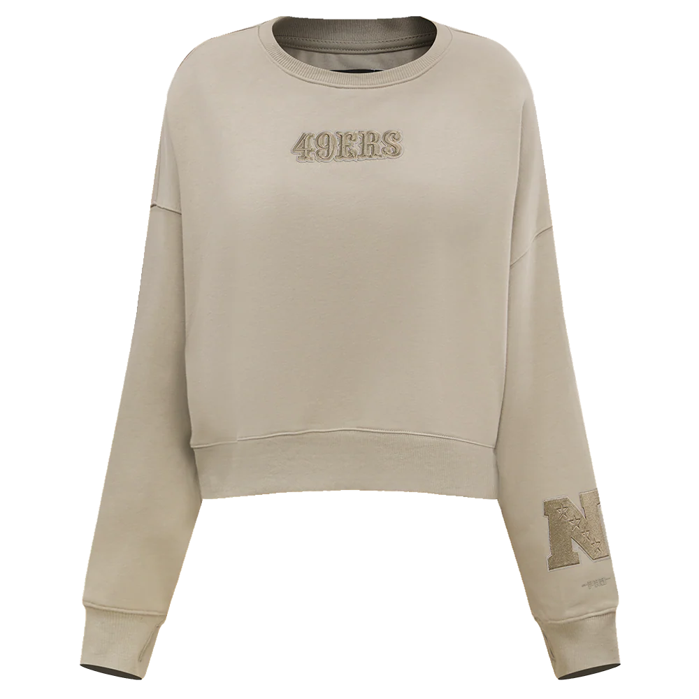 NFL SAN FRANCISCO 49ERS WINGSPAN WOMEN'S FLEECE CREWNECK