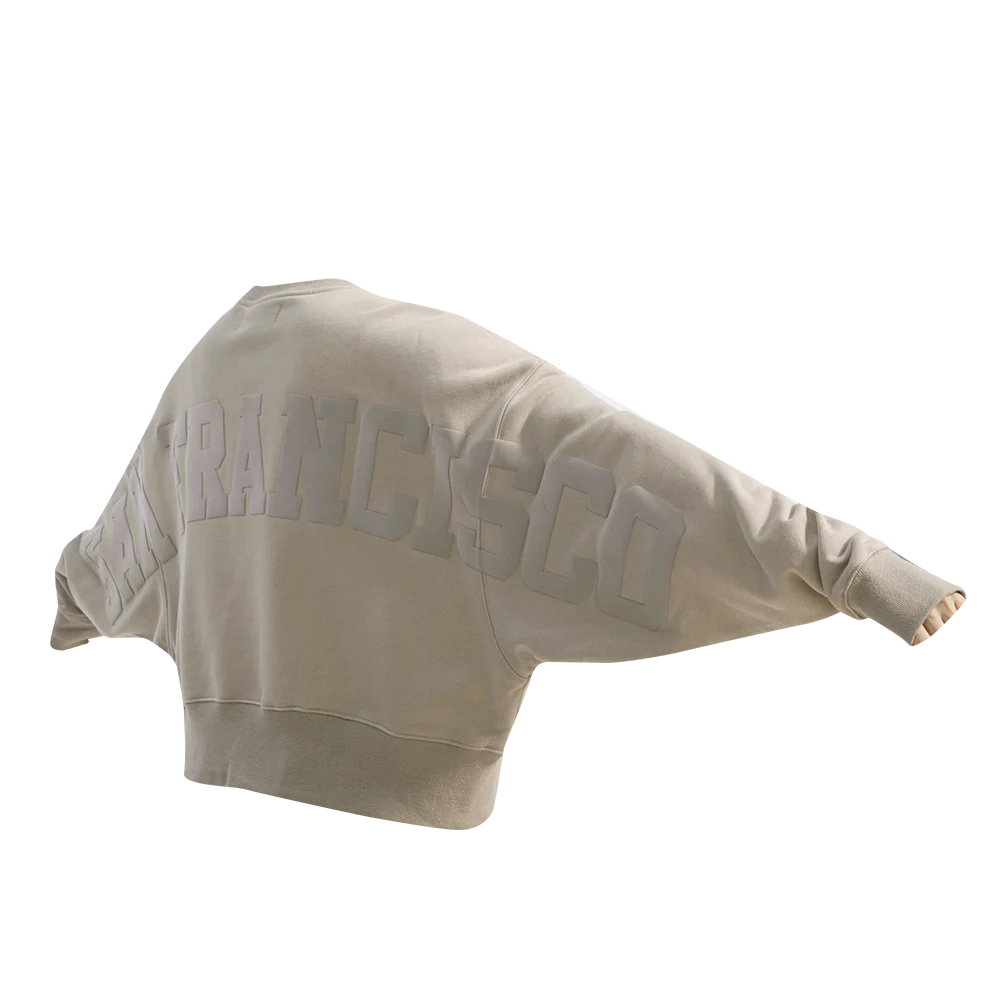 NFL SAN FRANCISCO 49ERS WINGSPAN WOMEN'S FLEECE CREWNECK