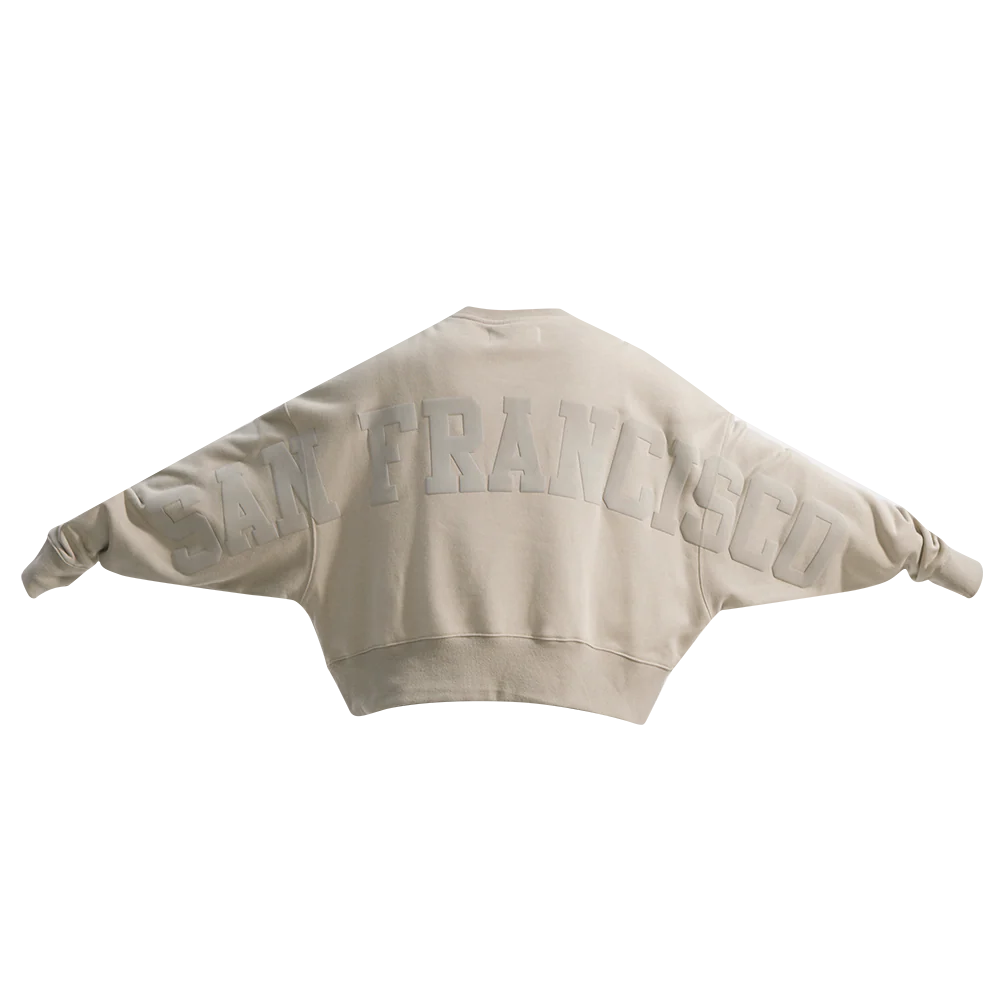 NFL SAN FRANCISCO 49ERS WINGSPAN WOMEN'S FLEECE CREWNECK