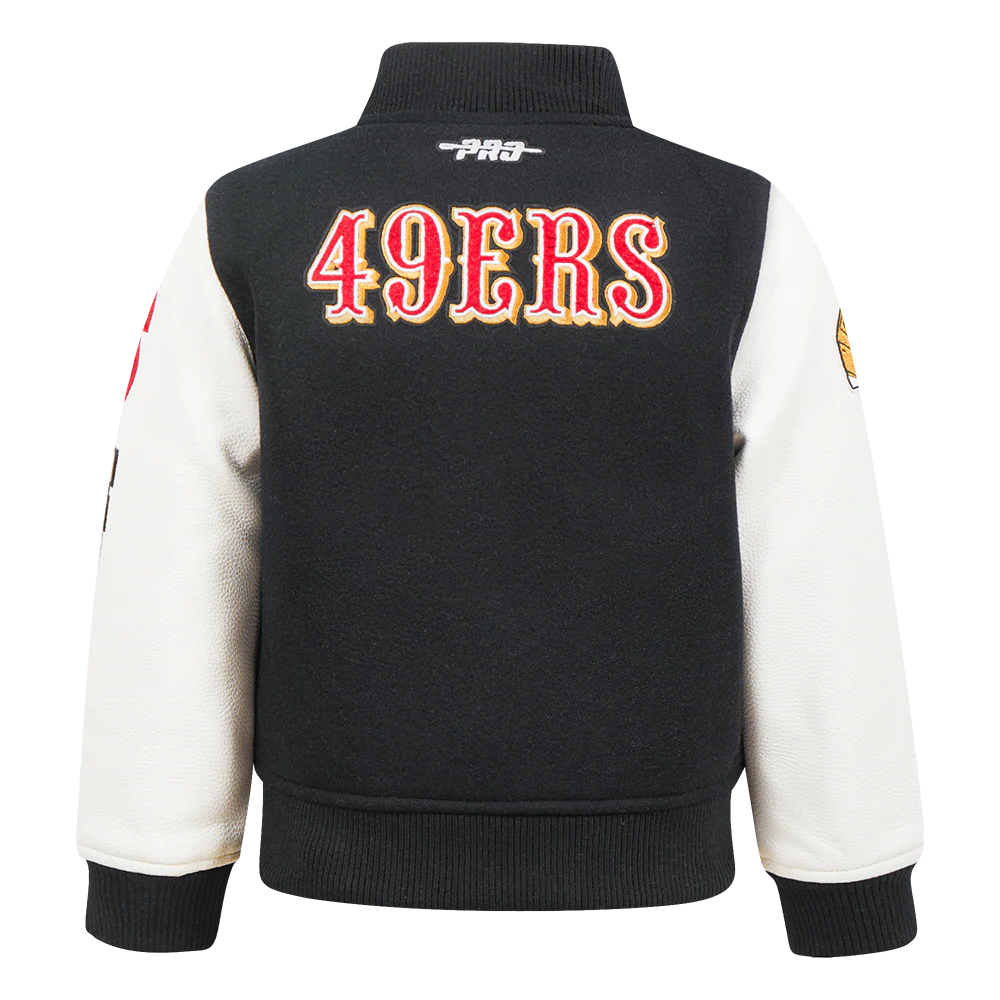 NFL SAN FRANCISCO 49ERS CLASSIC TODDLER BOYS WOOL VARSITY JACKET