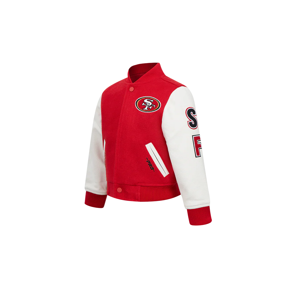 NFL SAN FRANCISCO 49ERS CLASSIC TODDLER BOYS WOOL VARSITY JACKET