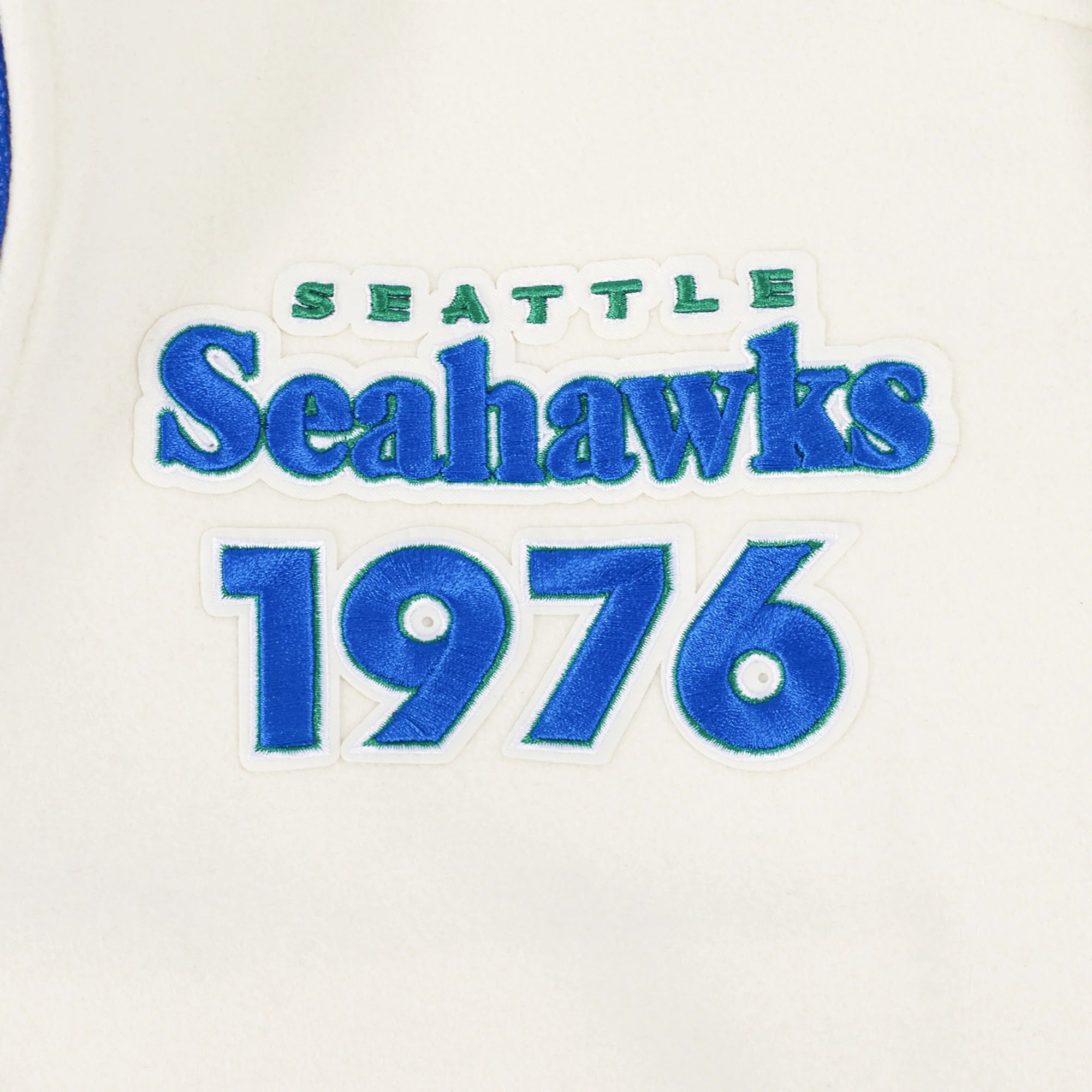 NFL SEATTLE SEAHAWKS RETRO CLASSIC MEN'S RIB WOOL VARSITY JACKET