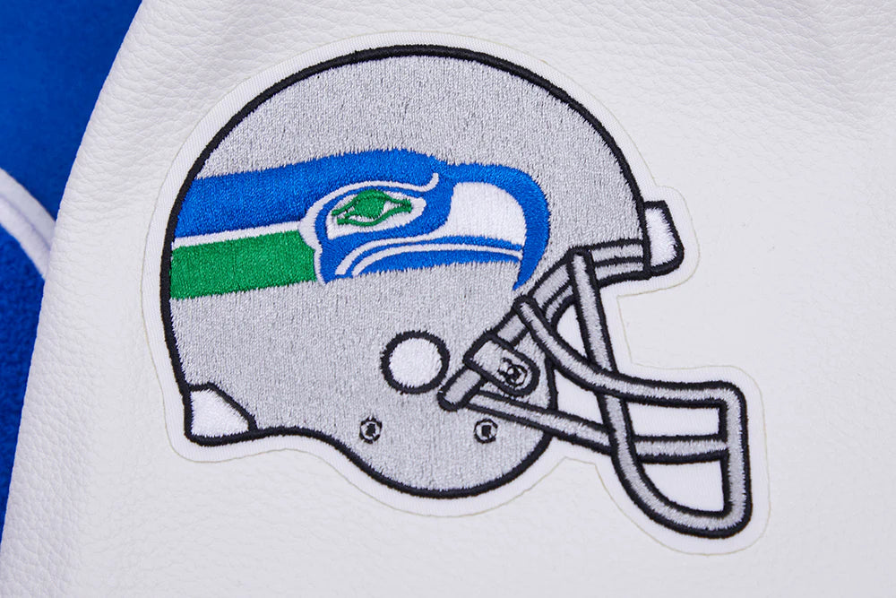NFL SEATTLE SEAHAWKS RETRO CLASSIC MEN'S RIB WOOL VARSITY JACKET