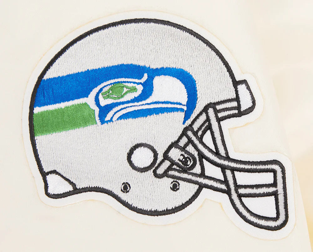 NFL SEATTLE SEAHAWKS RETRO CLASSIC MEN'S RIB SATIN JACKET