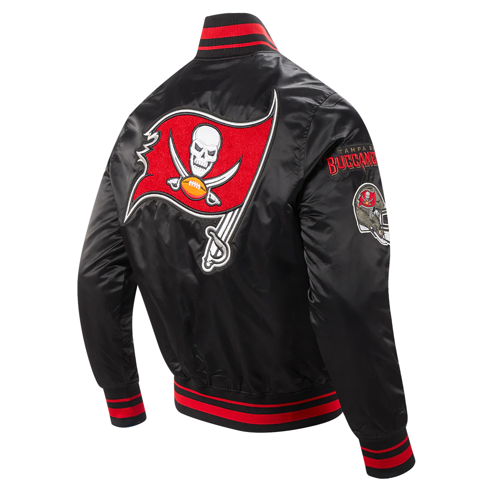 NFL TAMPA BAY BUCCANEERS MASHUP MEN'S RIB SATIN JACKET