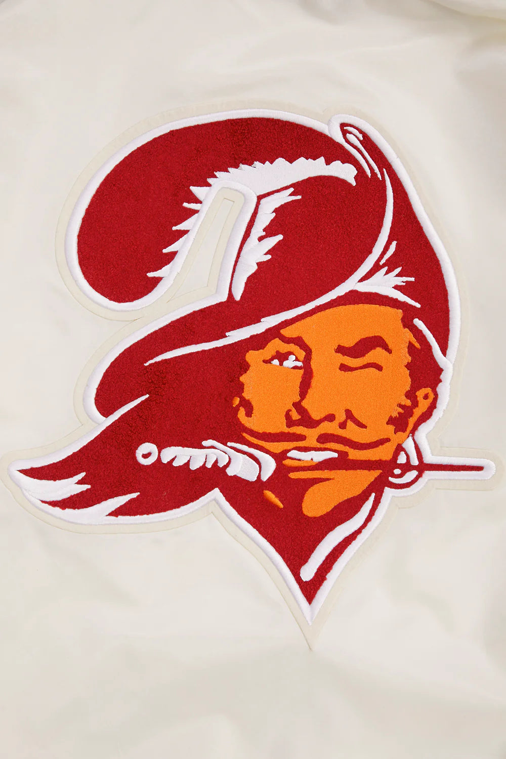 NFL TAMPA BAY BUCCANEERS RETRO CLASSIC MEN'S RIB SATIN JACKET