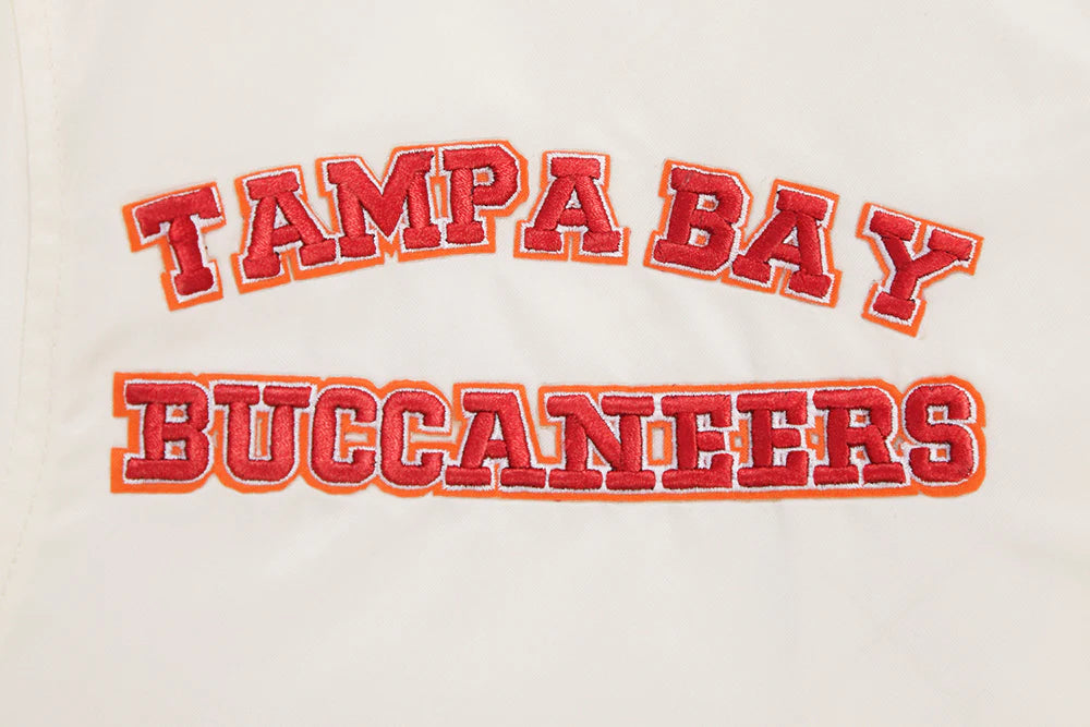 NFL TAMPA BAY BUCCANEERS RETRO CLASSIC MEN'S RIB SATIN JACKET