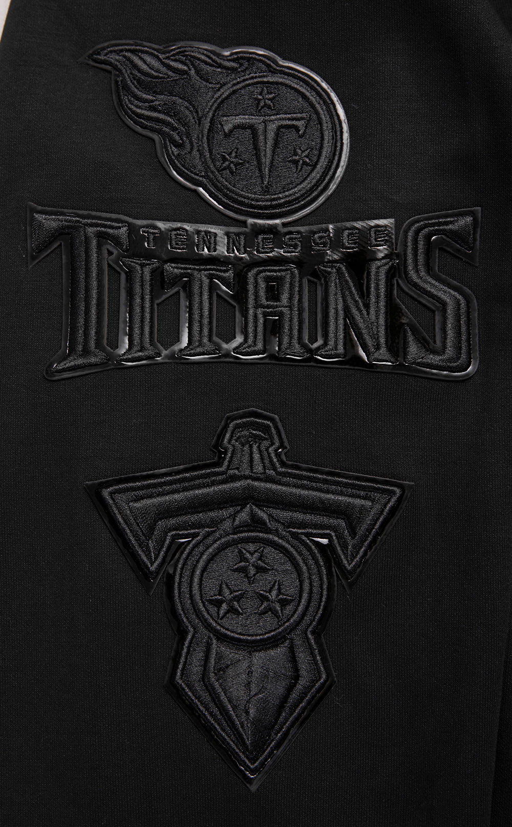 NFL TENNESSEE TITANS TRIPLE BLACK MEN'S DK FZ HOODIE