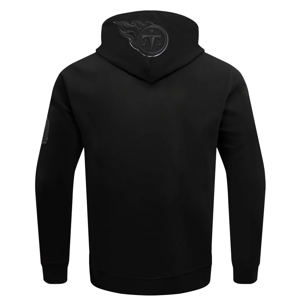 NFL TENNESSEE TITANS TRIPLE BLACK MEN'S DK PO HOODIE