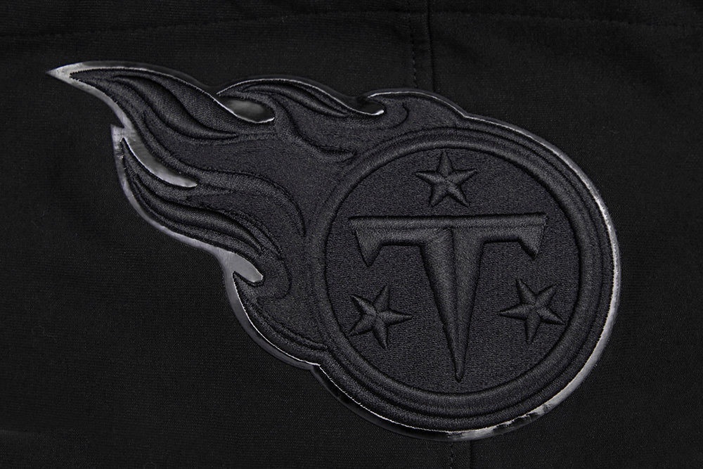 NFL TENNESSEE TITANS TRIPLE BLACK MEN'S DK PO HOODIE