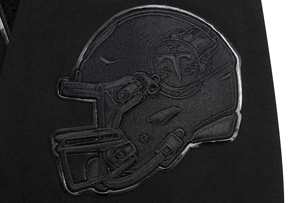 NFL TENNESSEE TITANS TRIPLE BLACK MEN'S DK PO HOODIE