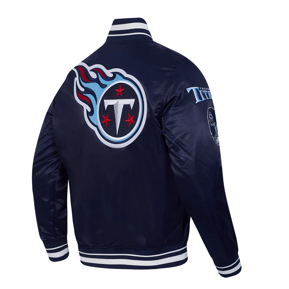NFL TENNESSEE TITANS MASHUP MEN'S RIB SATIN JACKET