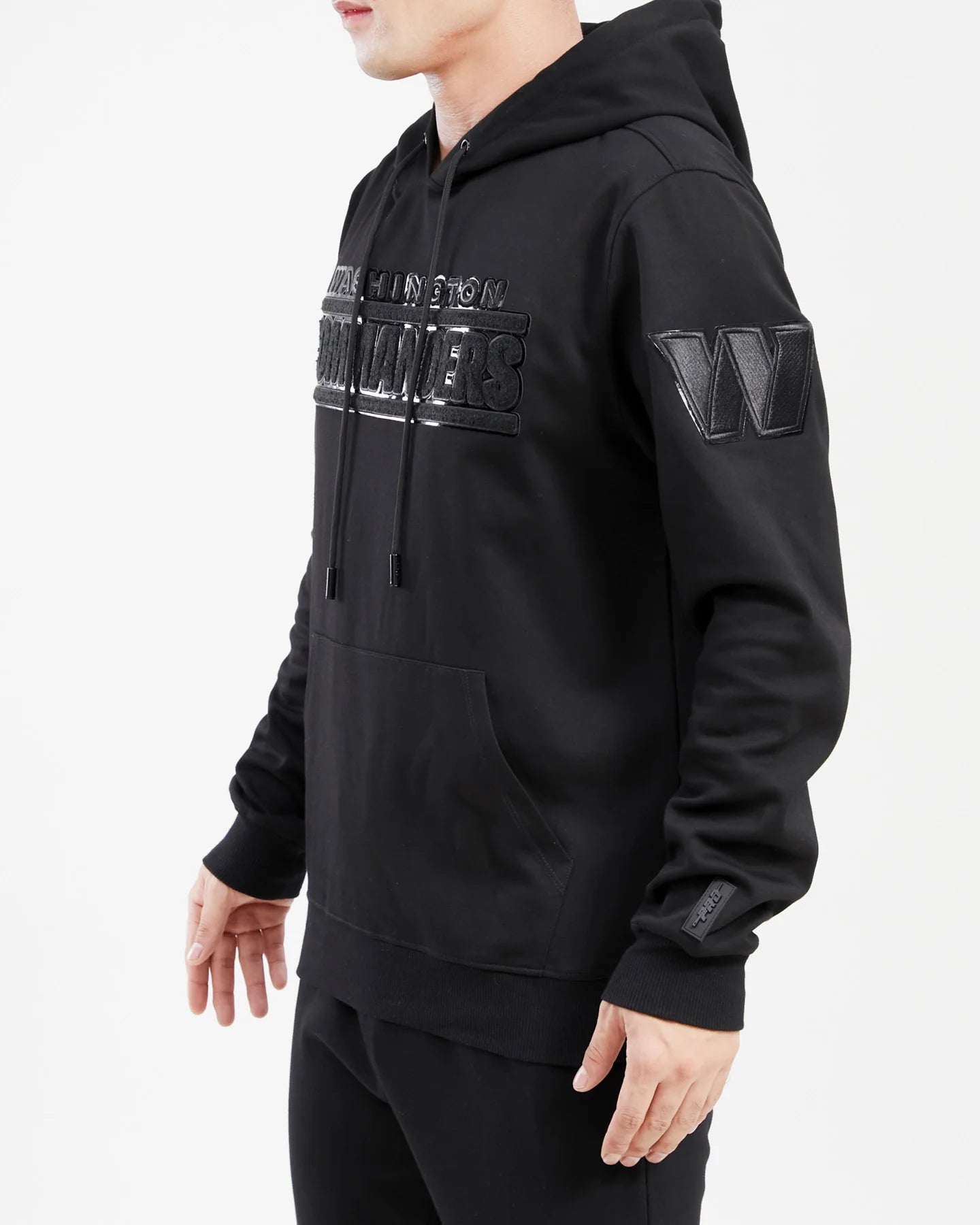 NFL WASHINGTON COMMANDERS TRIPLE BLACK MEN'S PULLOVER HOODIE