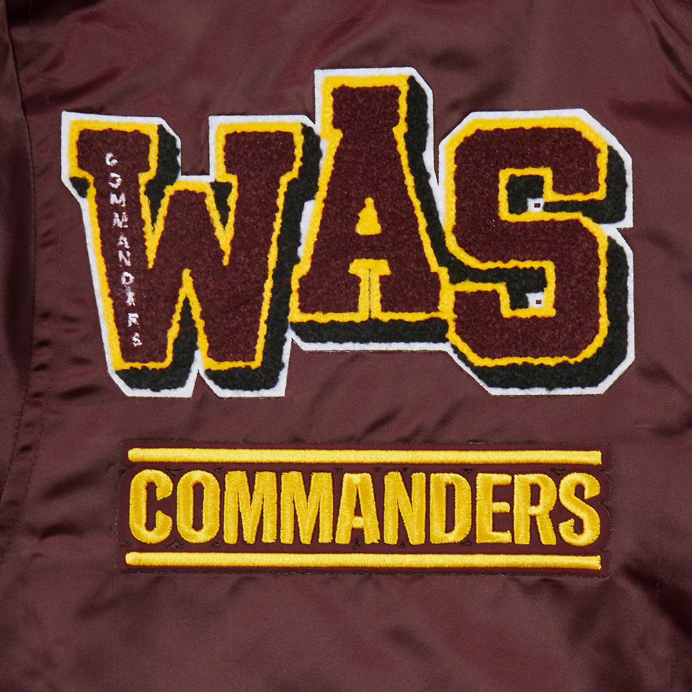 NFL WASHINGTON COMMANDERS MASHUP MEN'S RIB SATIN JACKET