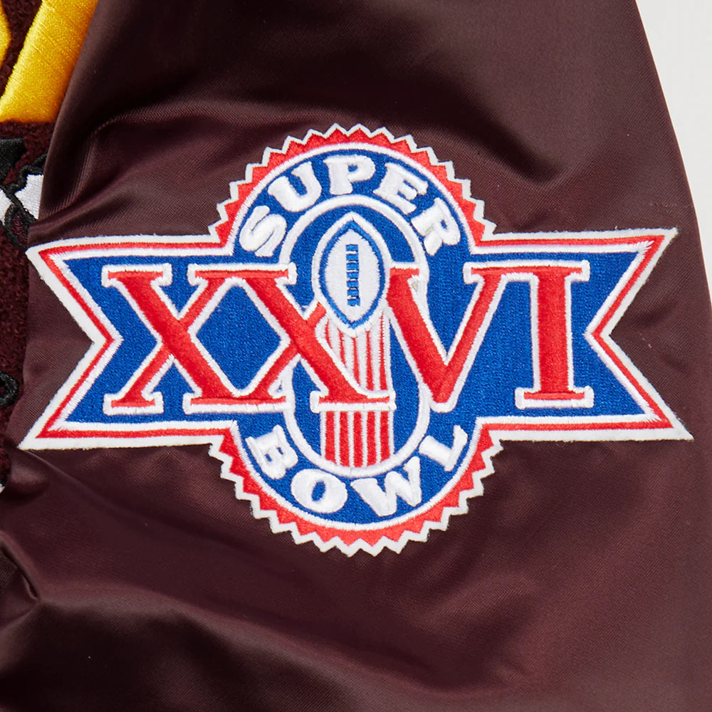 NFL WASHINGTON COMMANDERS MASHUP MEN'S RIB SATIN JACKET