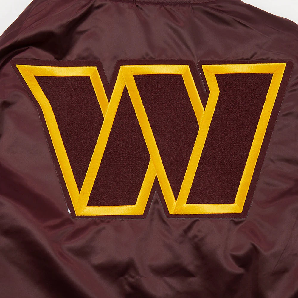 NFL WASHINGTON COMMANDERS MASHUP MEN'S RIB SATIN JACKET