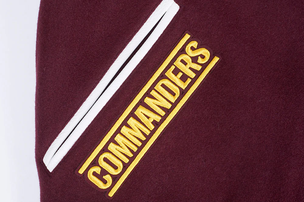 NFL WASHINGTON COMMANDERS MASHUP MEN'S RIB WOOL VARSITY JACKET
