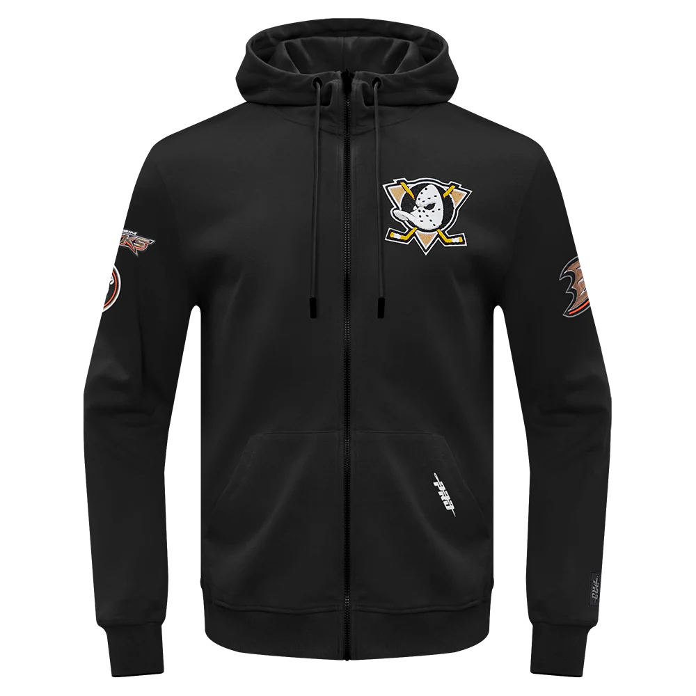 NHL ANAHEIM DUCKS CLASSIC MEN'S CHENILLE DK FZ PO HOODIE