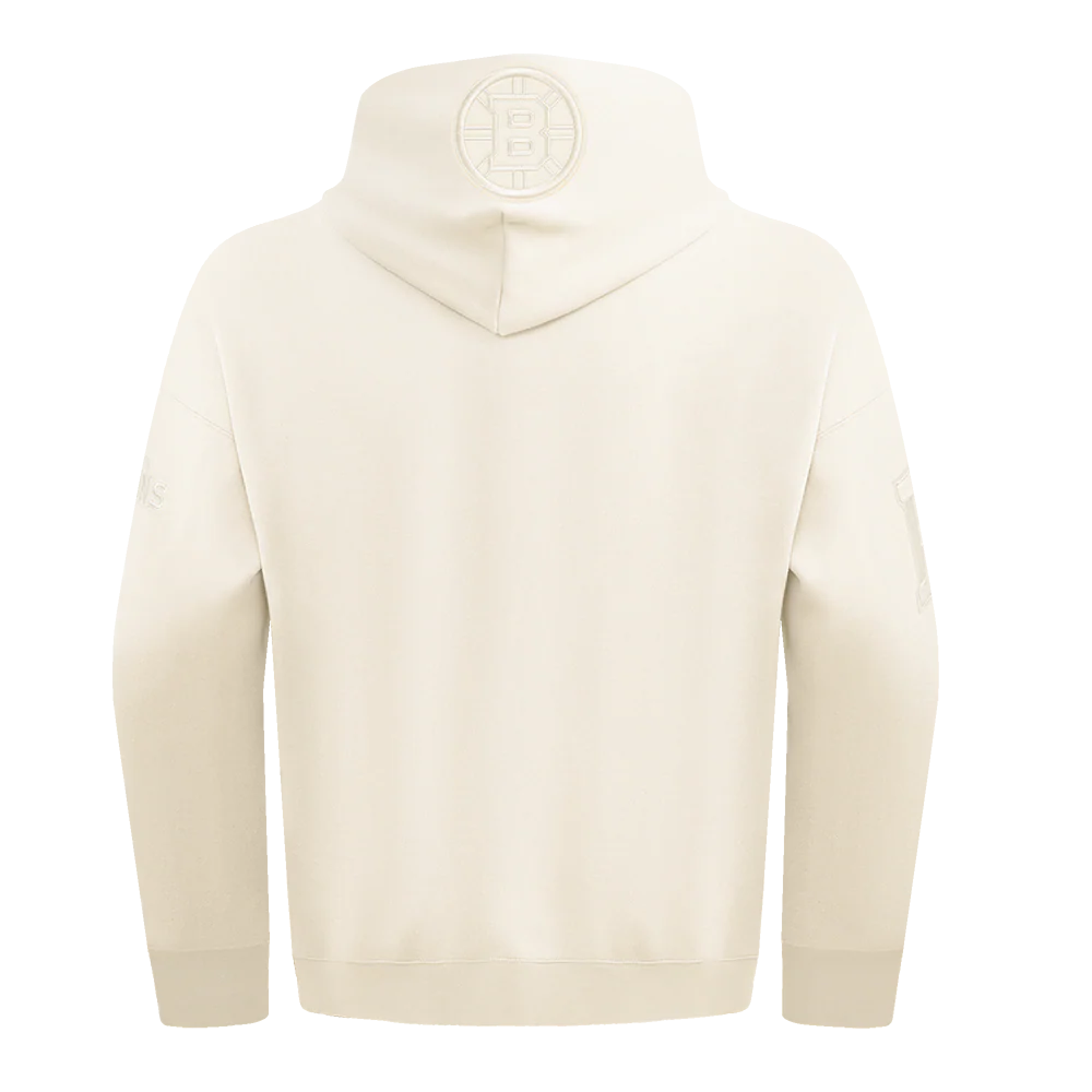 NHL BOSTON BRUINS NEUTRAL MEN'S DROP SHOULDER PULLOVER HOODIE