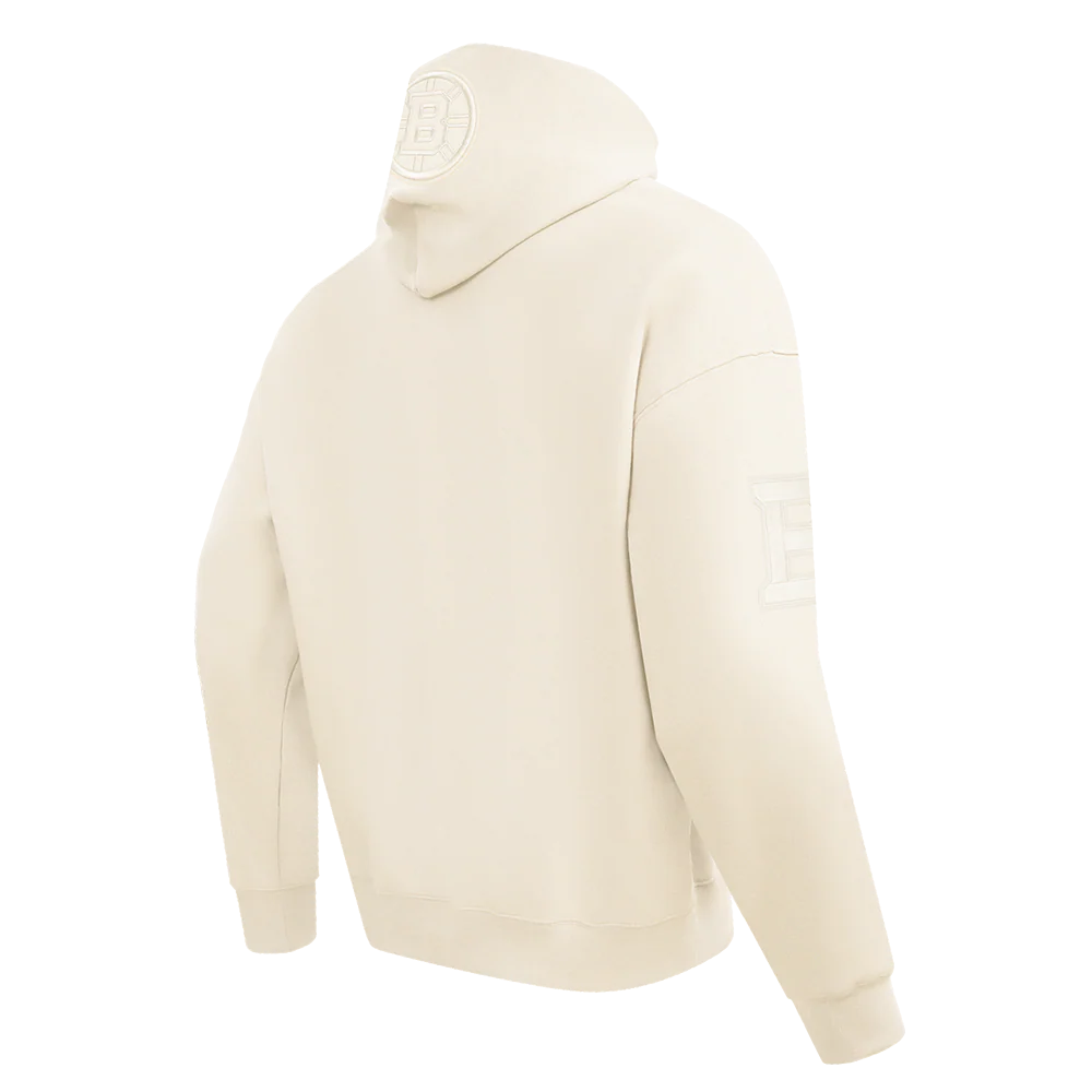 NHL BOSTON BRUINS NEUTRAL MEN'S DROP SHOULDER PULLOVER HOODIE