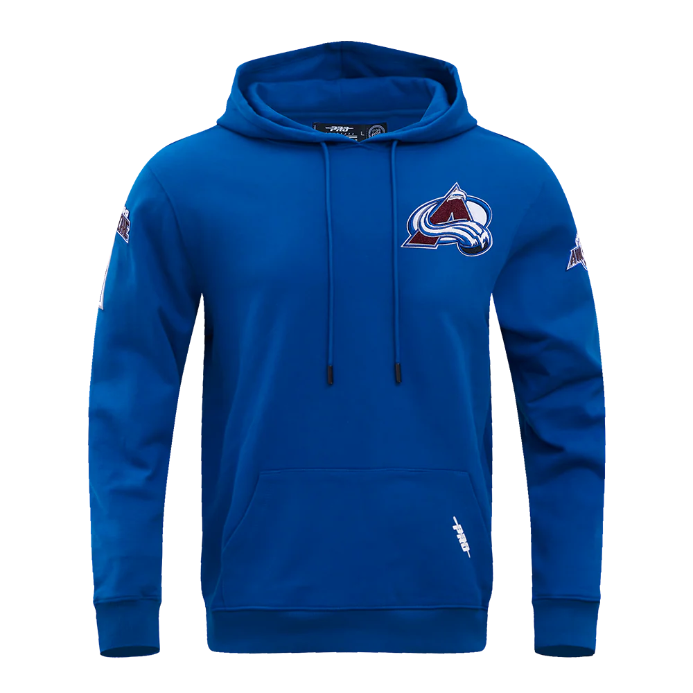 NHL COLORADO AVALANCHE CLASSIC CHENILLE MEN'S PULLOVER HOODIE