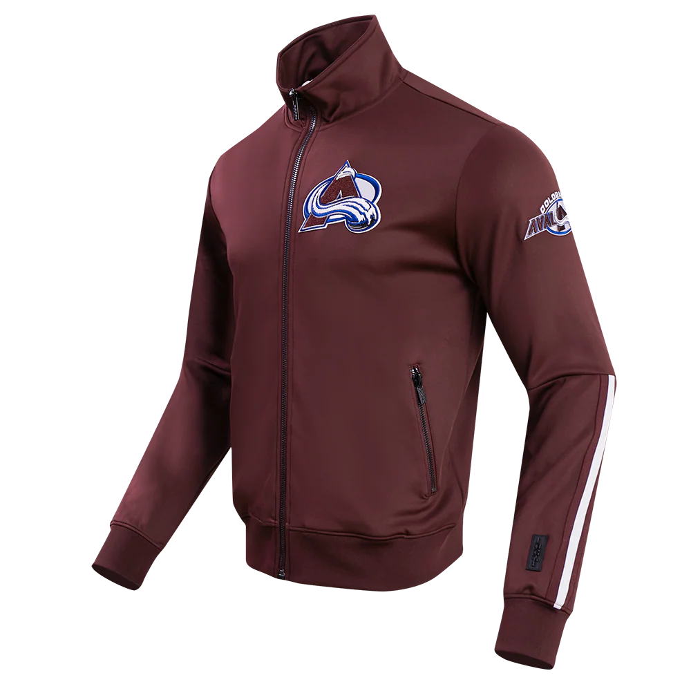 NHL COLORADO AVALANCHE CLASSIC CHENILLE MEN'S TRACK JACKET