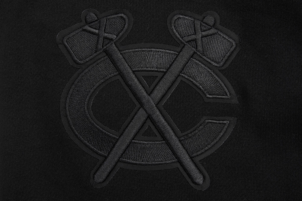 NHL CHICAGO BLACKHAWKS NEUTRAL DROP SHOULDER FLEECE PULLOVER HOODIE