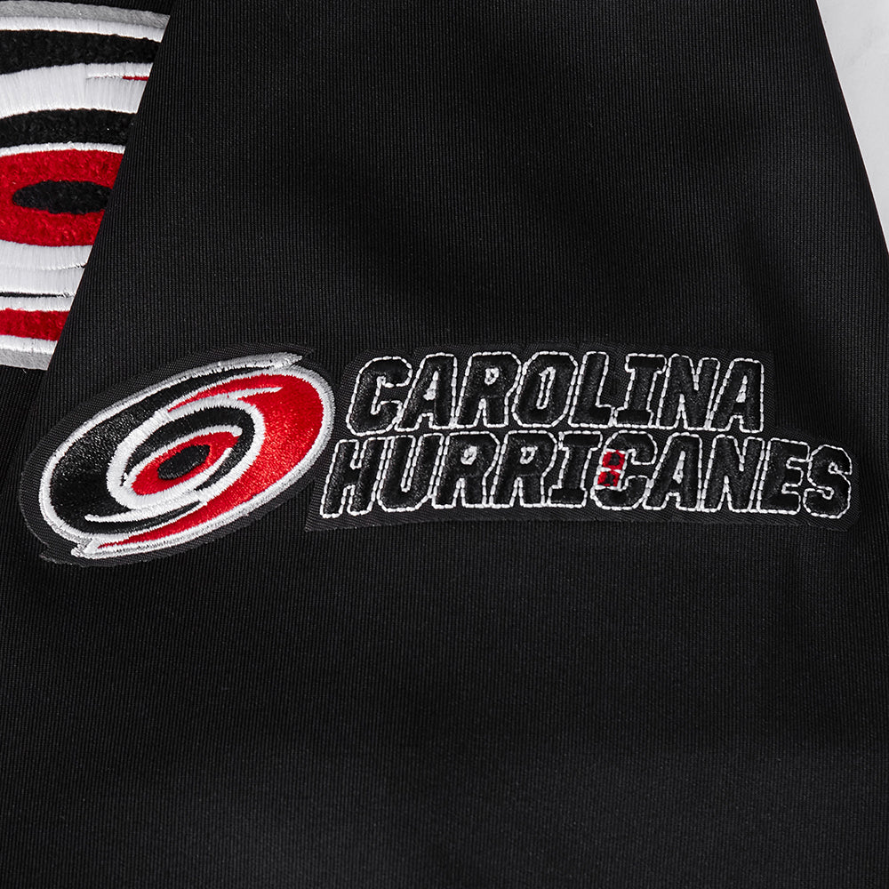 NHL CAROLINA HURRICANES CLASSIC CHENILLE MEN'S DK TRACK JACKET