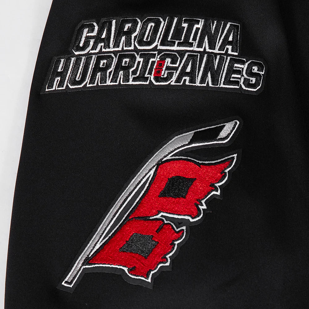 NHL CAROLINA HURRICANES CLASSIC CHENILLE MEN'S DK TRACK JACKET