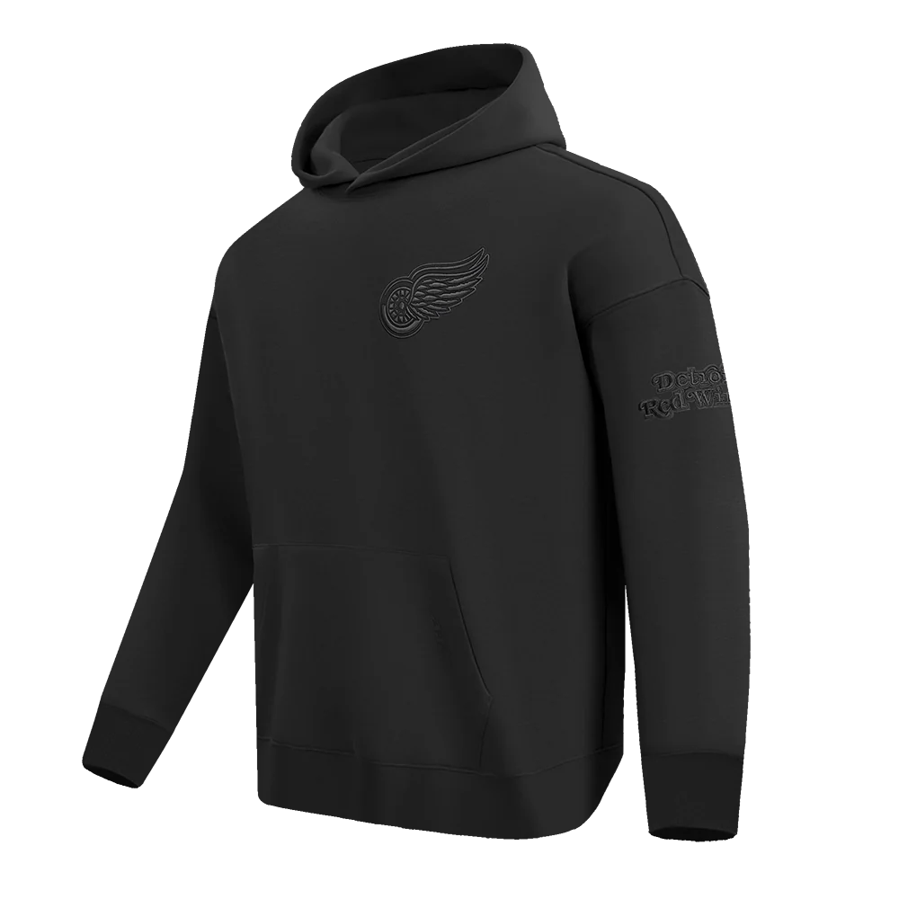 NHL DETROIT RED WINGS NEUTRAL DROP SHOULDER FLEECE PULLOVER HOODIE