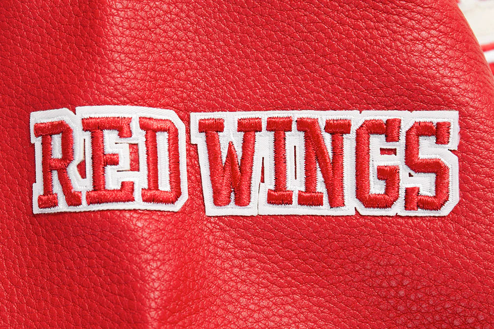 NHL DETROIT RED WINGS RETRO CLASSIC MEN'S RIB WOOL VARSITY JACKET