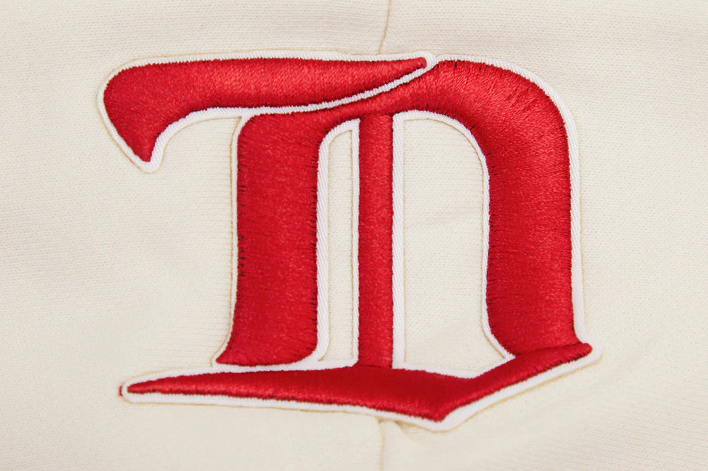 NHL DETROIT RED WINGS RETRO CLASSIC WOMEN'S RIB CROPPED PULLOVER HOODIE