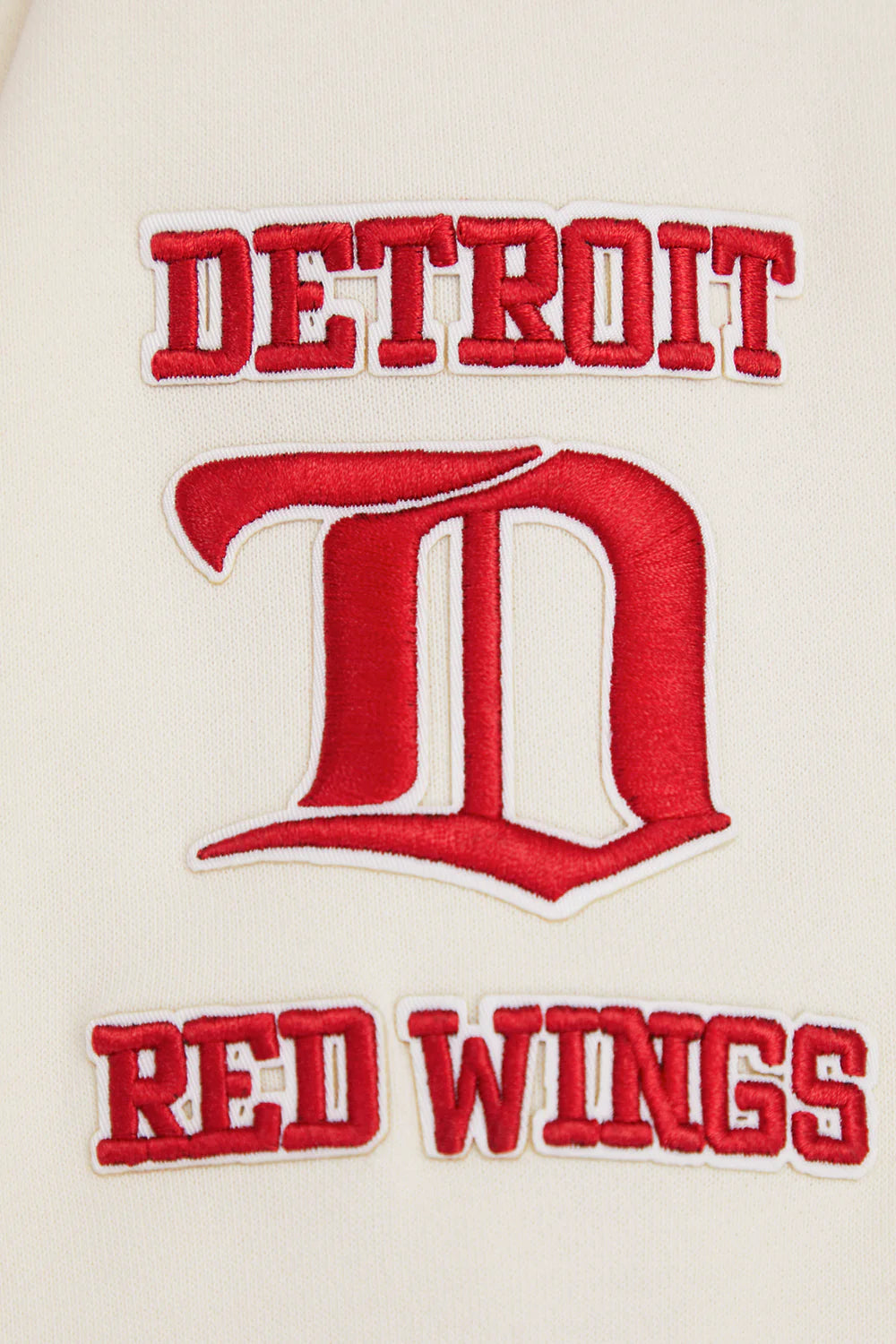 NHL DETROIT RED WINGS RETRO CLASSIC WOMEN'S RIB CROPPED PULLOVER HOODIE