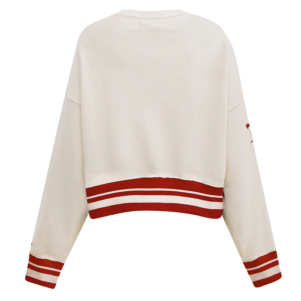 NHL DETROIT RED WINGS RETRO CLASSIC WOMEN'S RIB CREWNECK