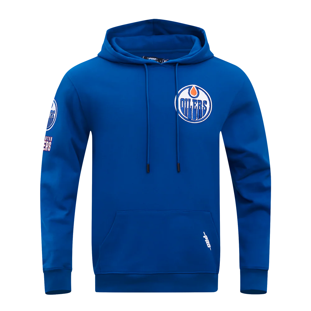 NHL EDMONTON OILERS CLASSIC MEN'S CHENILLE DK PO HOODIE
