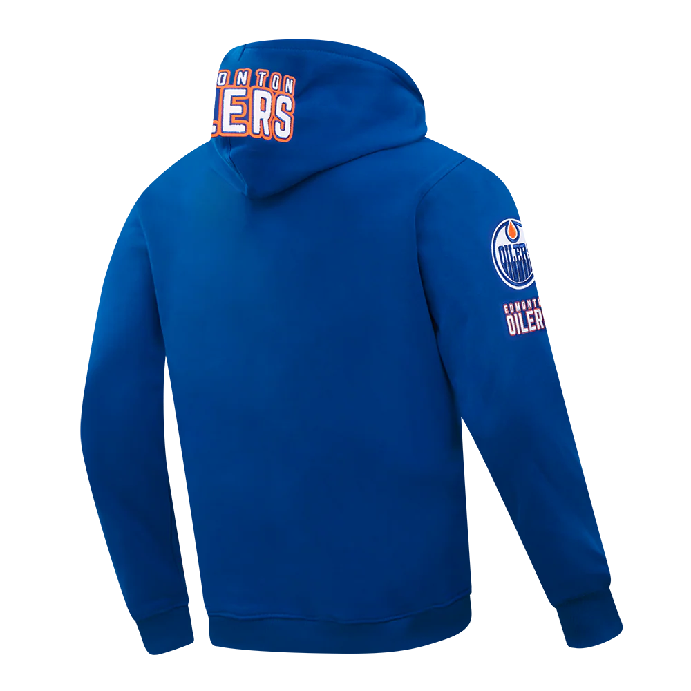 NHL EDMONTON OILERS CLASSIC MEN'S CHENILLE DK PO HOODIE