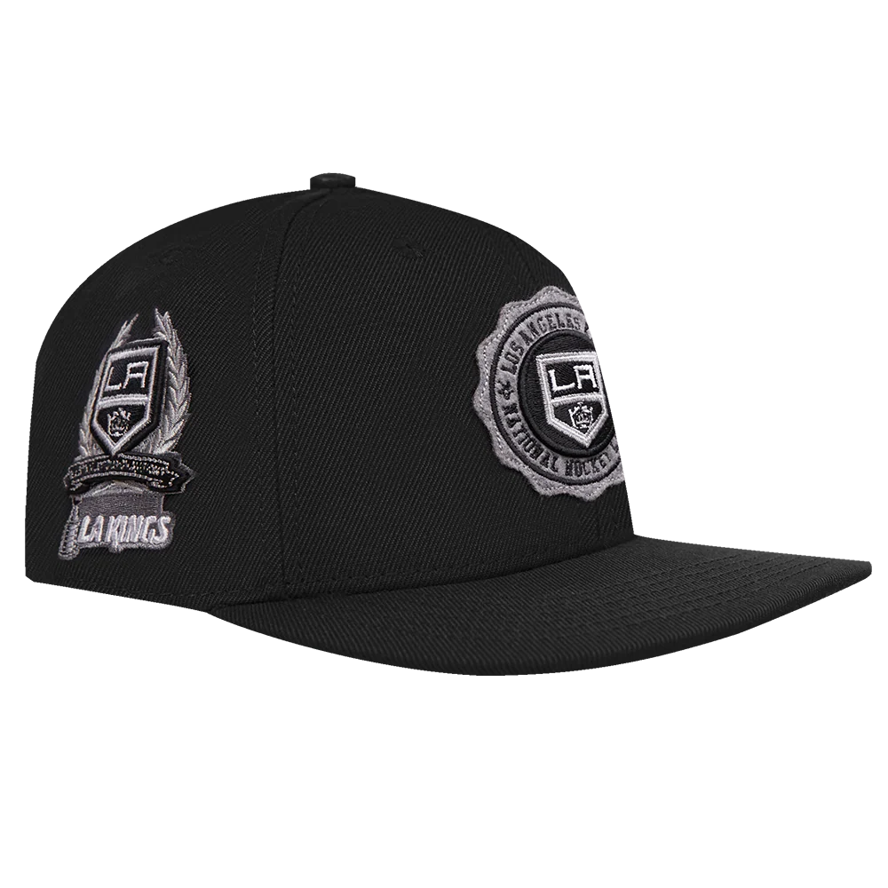 NHL LOS ANGELES KINGS CREST EMBLEM WOOL SNAPBACK HAT