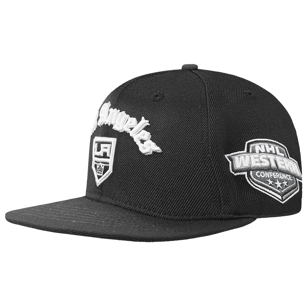 NHL LOS ANGELES KINGS OLD ENGLISH UNISEX 6 PANEL SNAPBACK HAT