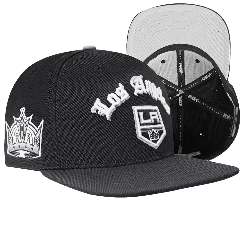 NHL LOS ANGELES KINGS OLD ENGLISH UNISEX 6 PANEL SNAPBACK HAT