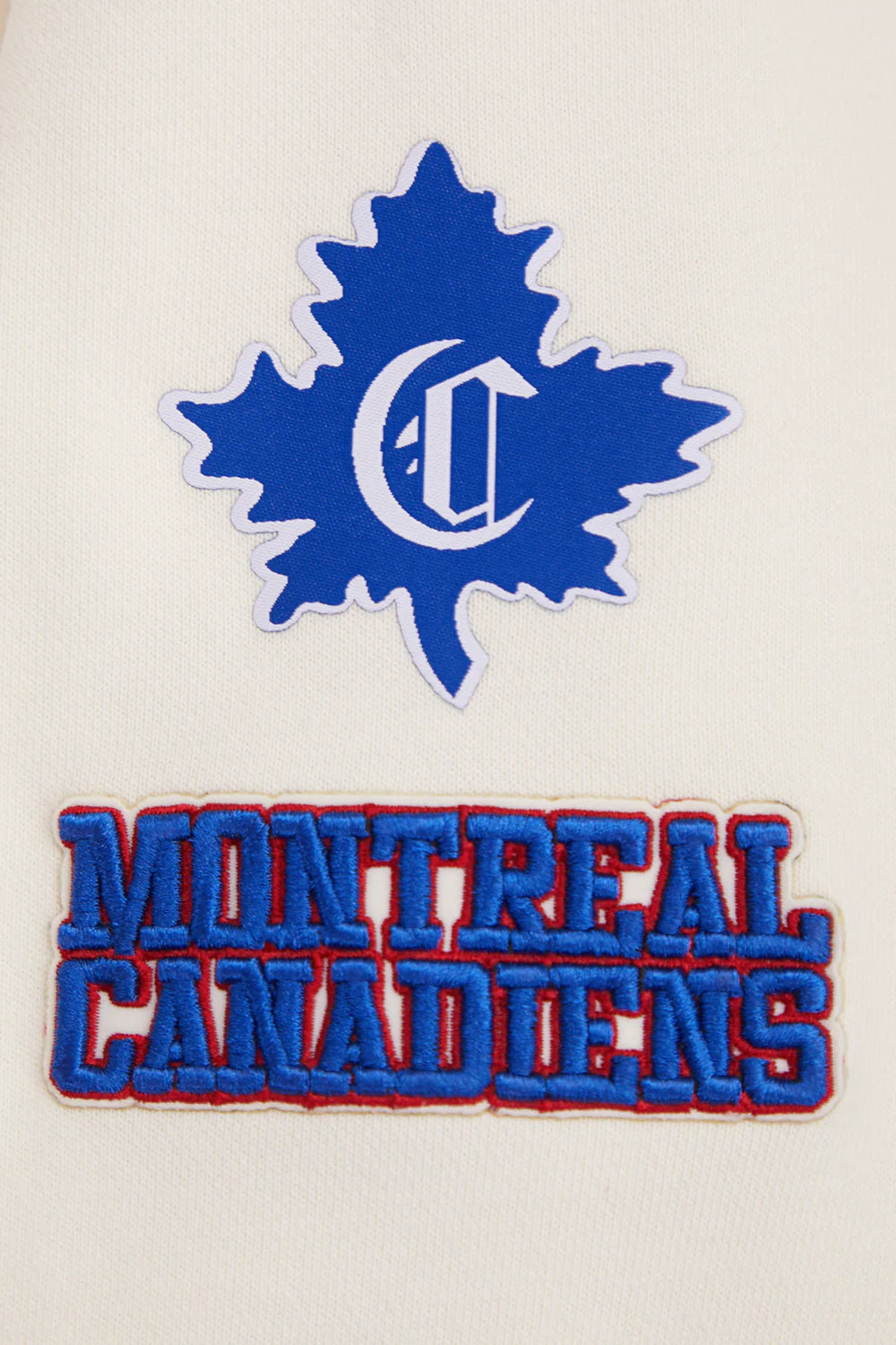 NHL MONTREAL CANADIENS RETRO CLASSIC WOMEN'S RIB CROPPED PULLOVER HOODIE