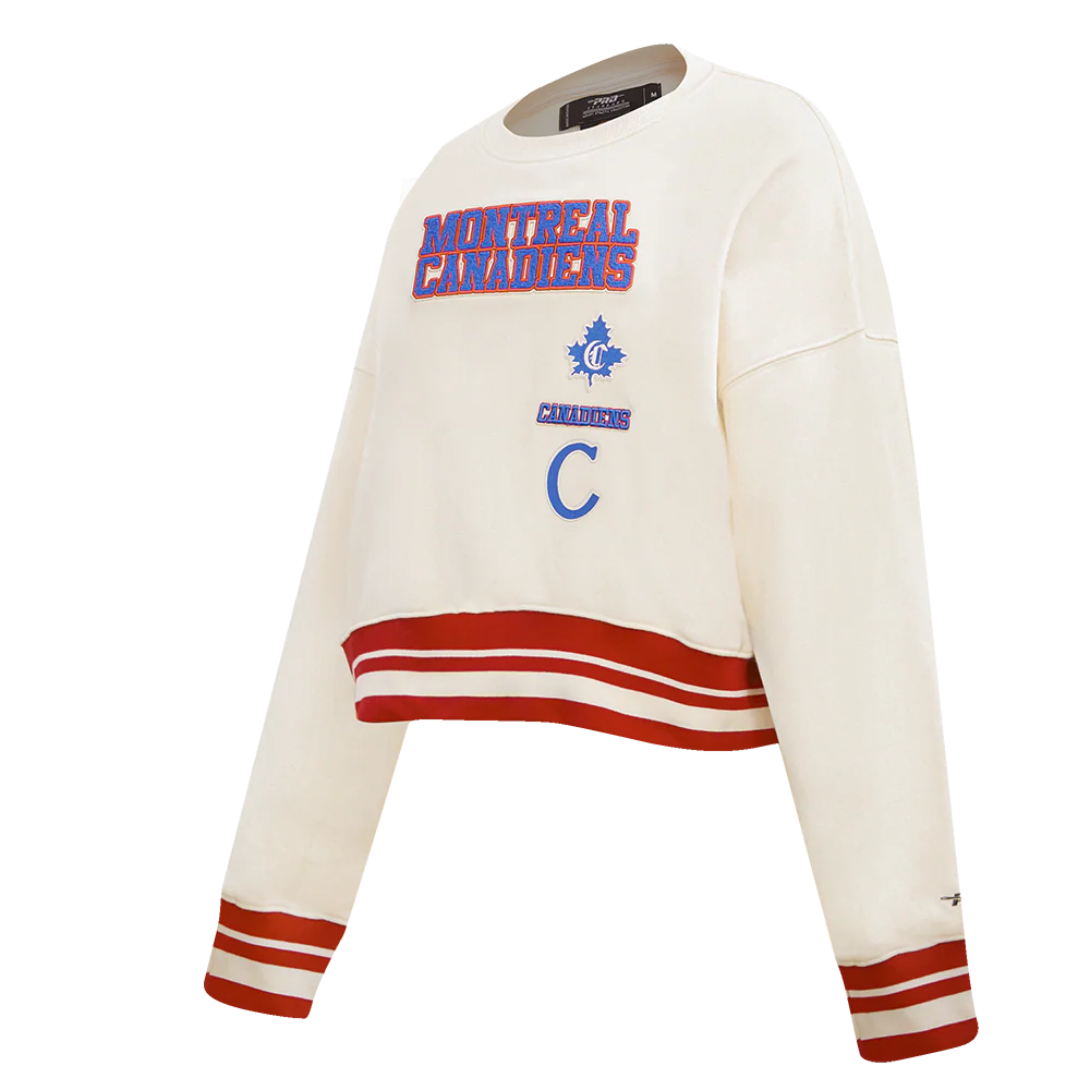 NHL MONTREAL CANADIENS RETRO CLASSIC WOMEN'S RIB CREWNECK