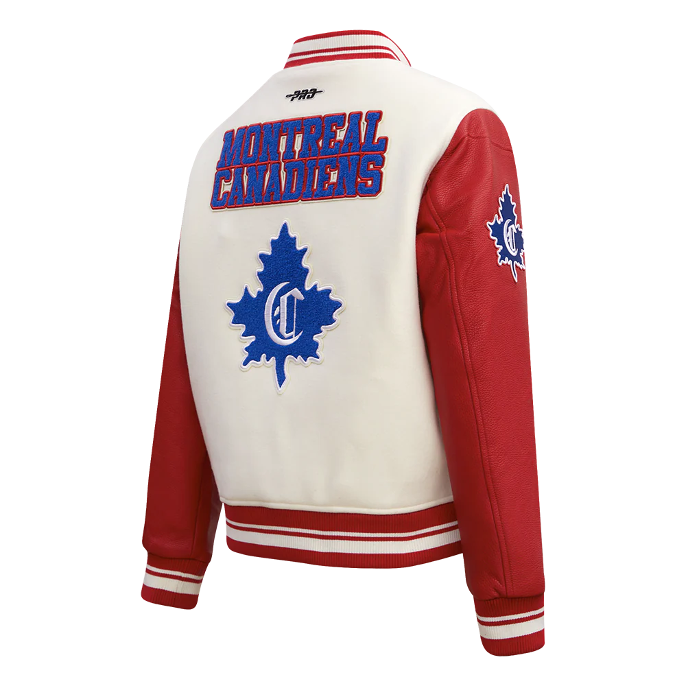 NHL MONTREAL CANADIENS RETRO CLASSIC WOMEN'S RIB WOOL VARSITY JACKET